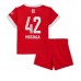 Billige Bayern Munich Jamal Musiala #42 Hjemmetrøye Barn 2022-23 Kortermet (+ korte bukser)
